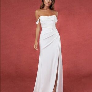 Azazie moonlight wedding dress brand new size 6